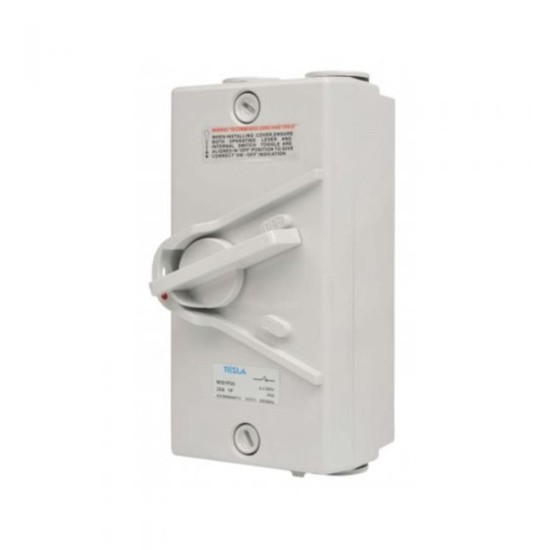 2-Pole, 20Amp IP56 Weather Proof Isolator Switch 2-Pole, 20Amp IP56 Weather Proof Isolator Switch