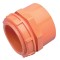 Clipsal Conduit AdaptorPVC, 63mm, Plain to Male, Electric Orange