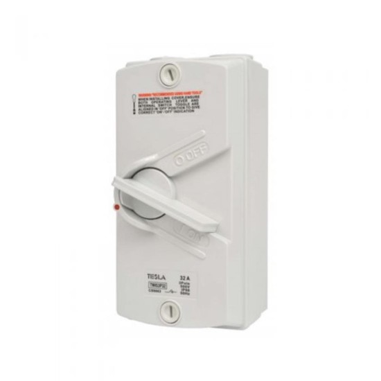 3-Pole, 32Amp IP56 Weather Proof Isolator Switch 3-Pole, 32Amp IP56 Weather Proof Isolator Switch