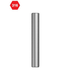 M16X3000mm ALLTHREAD ROD SS316
