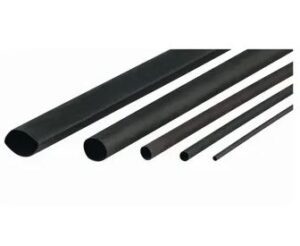 6.4mm Black Thin Wall Heatshrink 1.2mtr (Shrinks To 3.2mm)